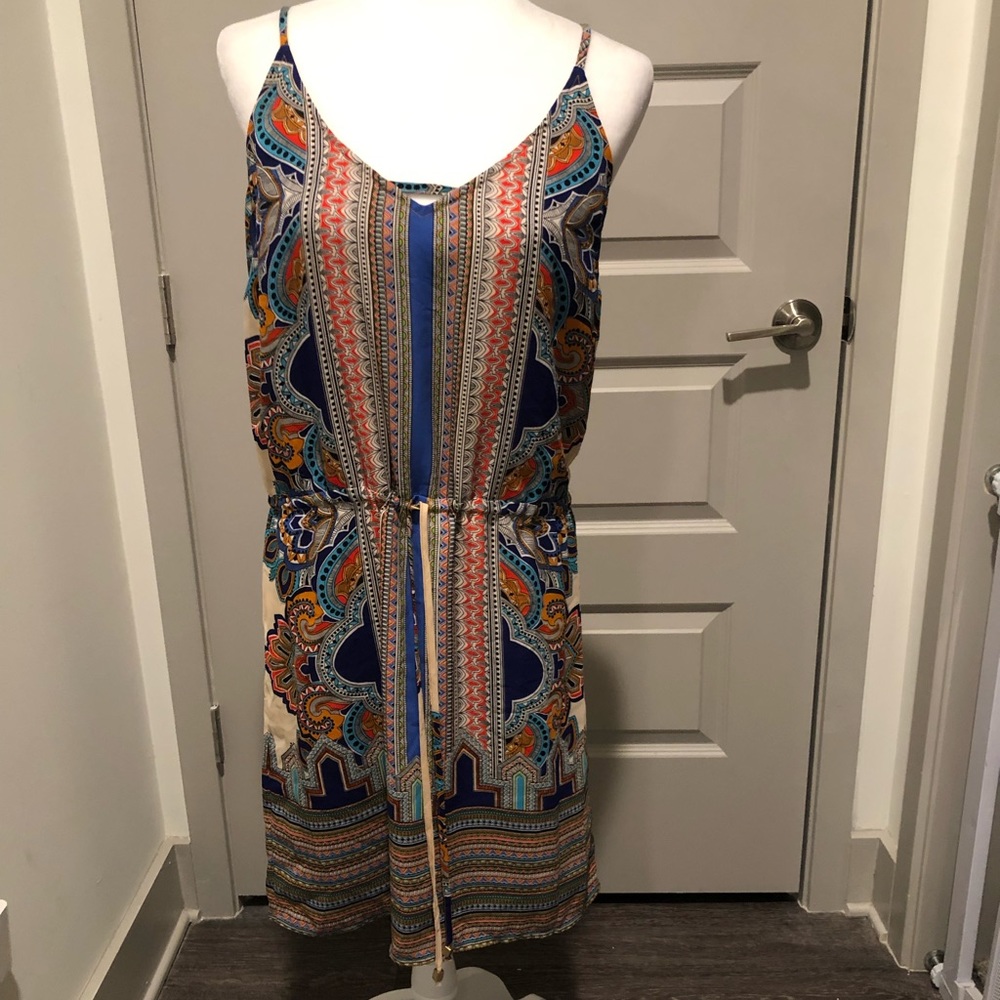 Multi Color/Pattern Spaghetti Strap Sundress - image 1